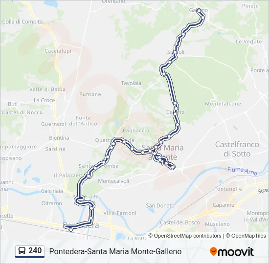 240 Bus Line Map