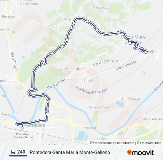 240 Bus Line Map