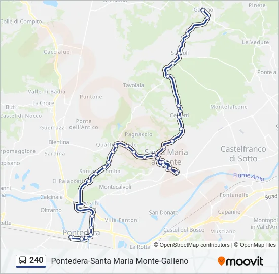 240 Bus Line Map