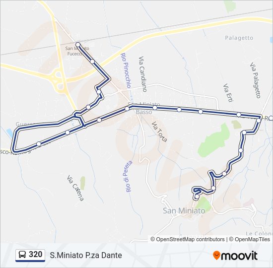 320 bus Line Map