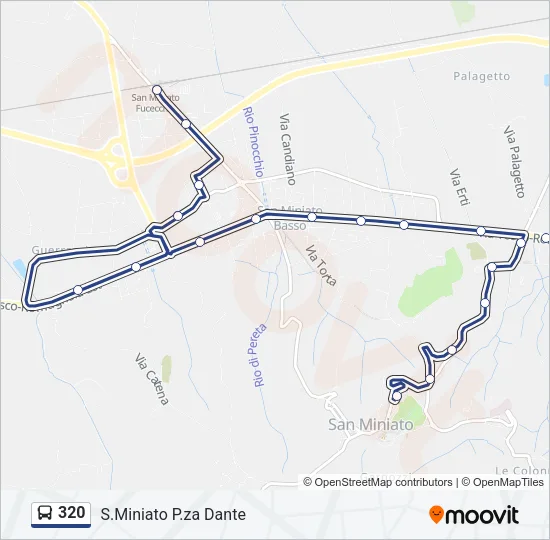 320 Bus Line Map