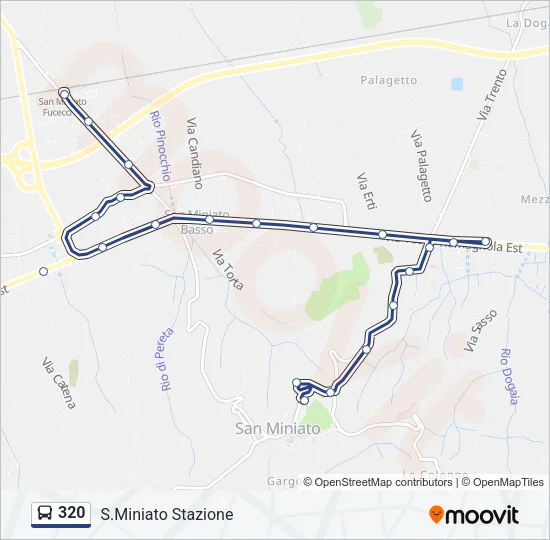 320 Bus Line Map