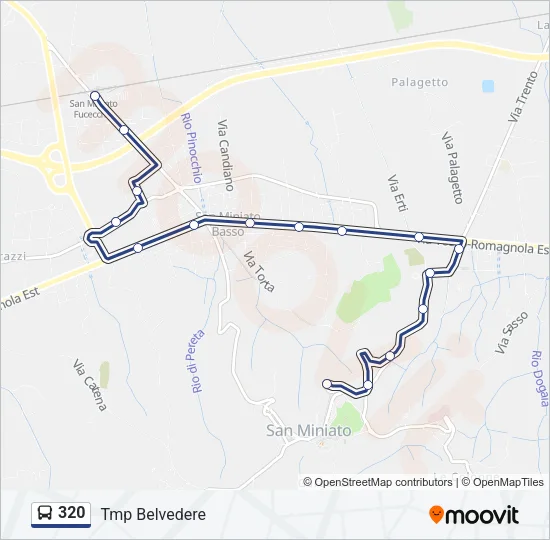 320 Bus Line Map