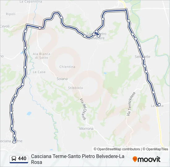 440 Bus Line Map