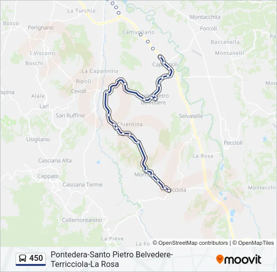 450 Bus Line Map