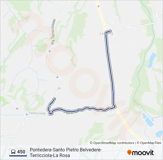 450 Bus Line Map