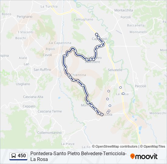 450 bus Line Map