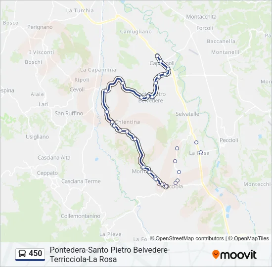 450 Bus Line Map