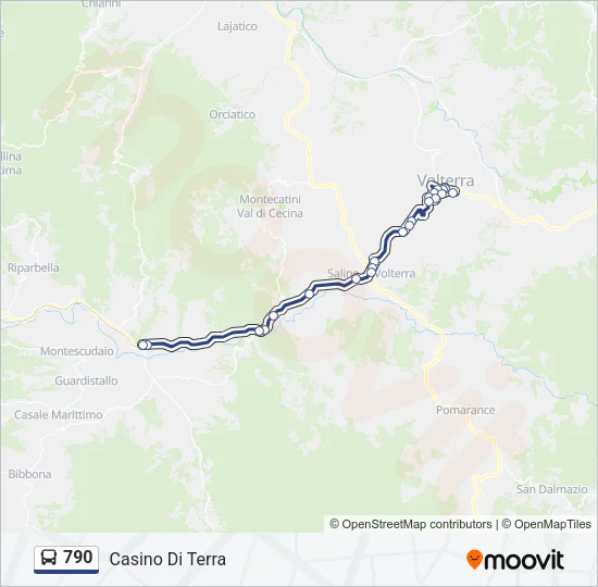 790 Bus Line Map