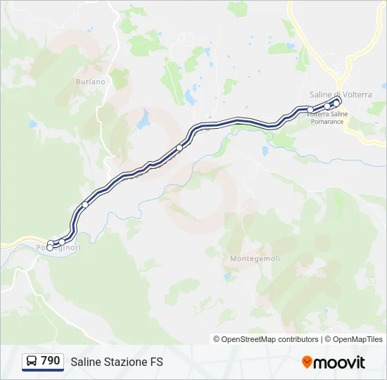 790 Bus Line Map