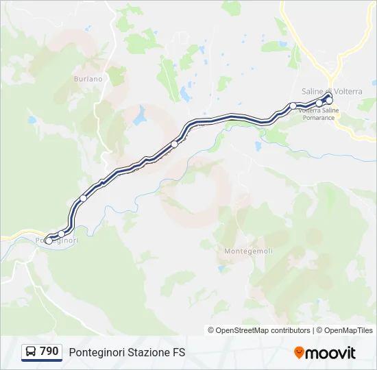 790 Bus Line Map