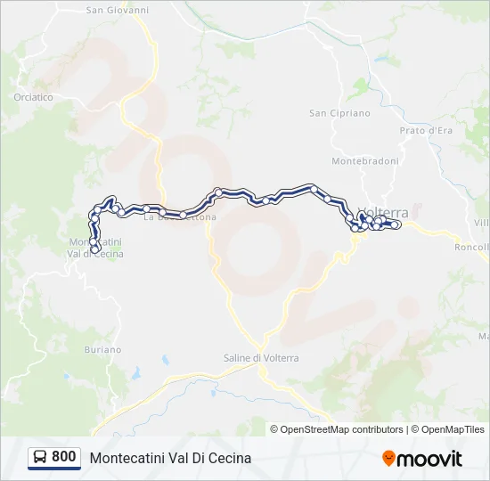 800 Bus Line Map