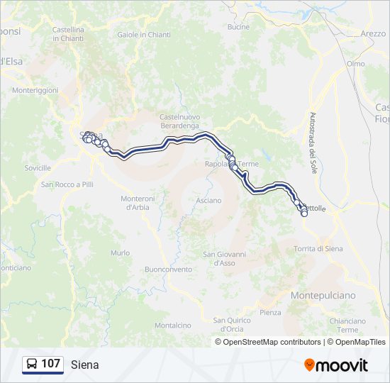 107 Route Schedules Stops Maps 107 Siena Via Tozzi Updated