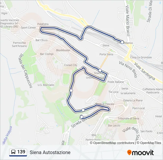 139 Bus Line Map