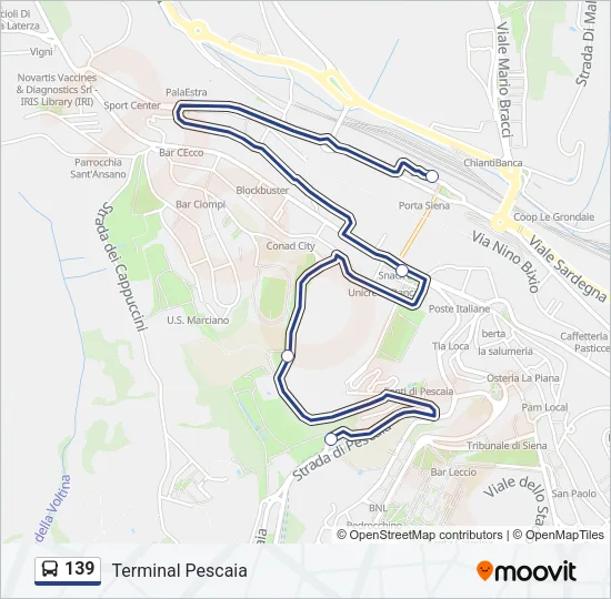 139 Bus Line Map