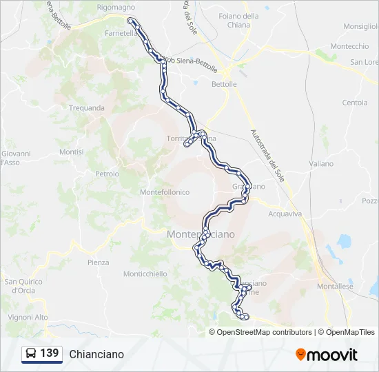 139 Bus Line Map