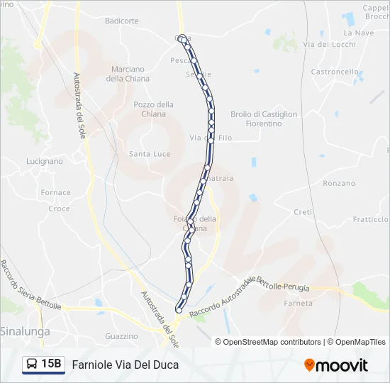 15B Bus Line Map