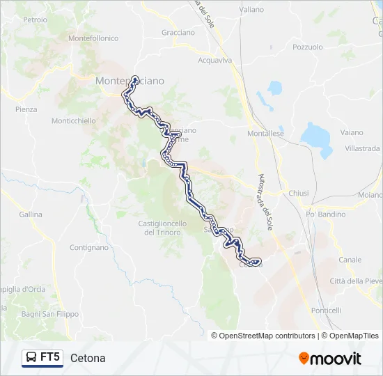 FT5 Bus Line Map