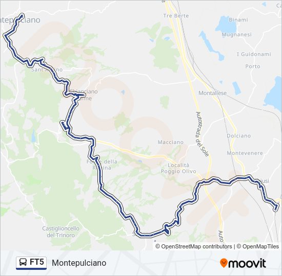 FT5 Bus Line Map