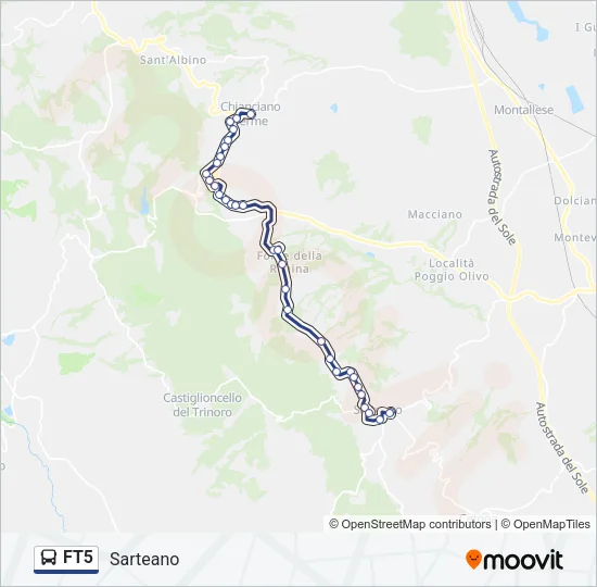 FT5 Bus Line Map