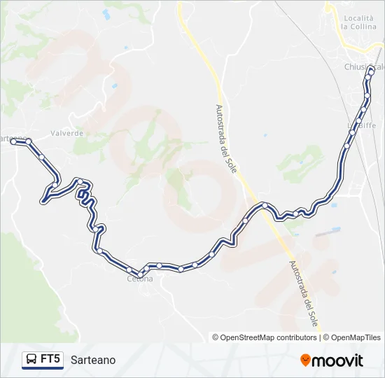 FT5 Bus Line Map