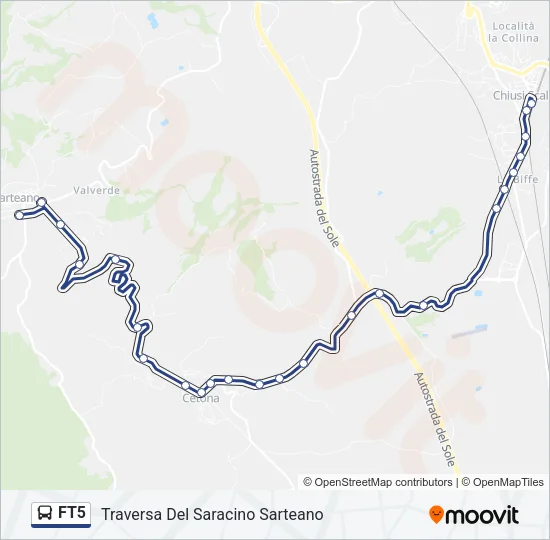 FT5 Bus Line Map