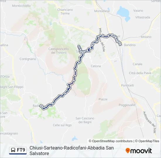 FT9 Bus Line Map