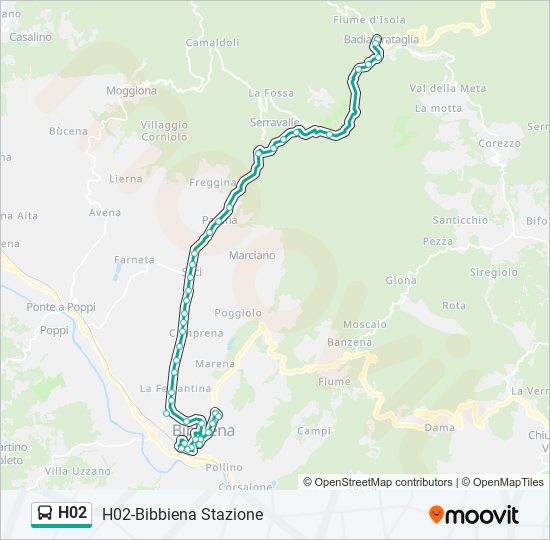 H02 bus Line Map