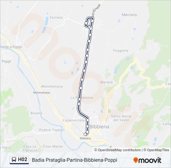 H02 bus Line Map