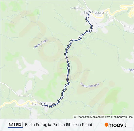 H02 Bus Line Map