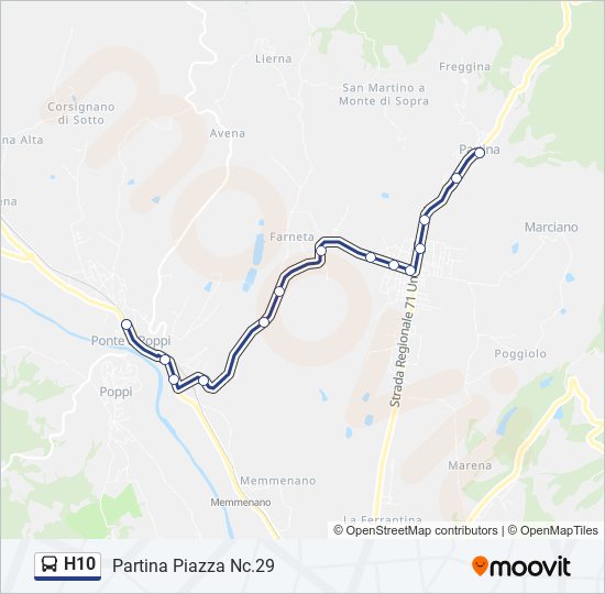 h10 Route: Schedules, Stops & Maps - Partina Piazza Nc.29 (Updated)