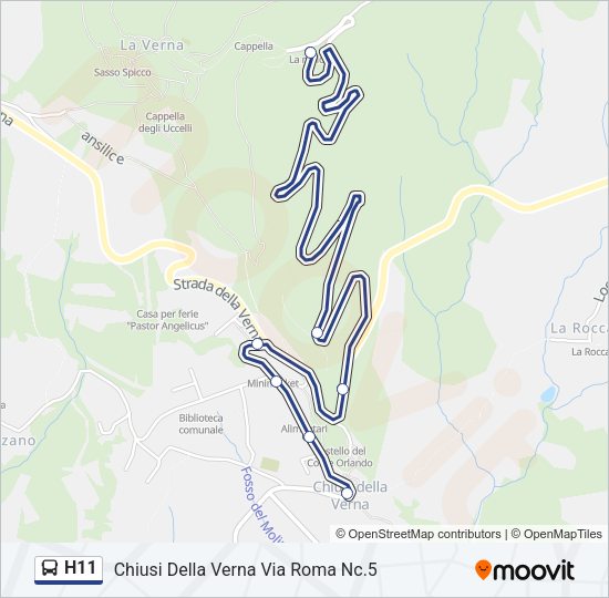 H11 Bus Line Map