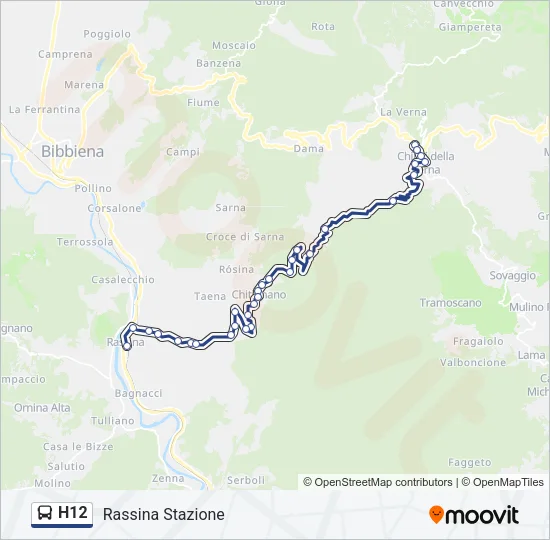 H12 Bus Line Map