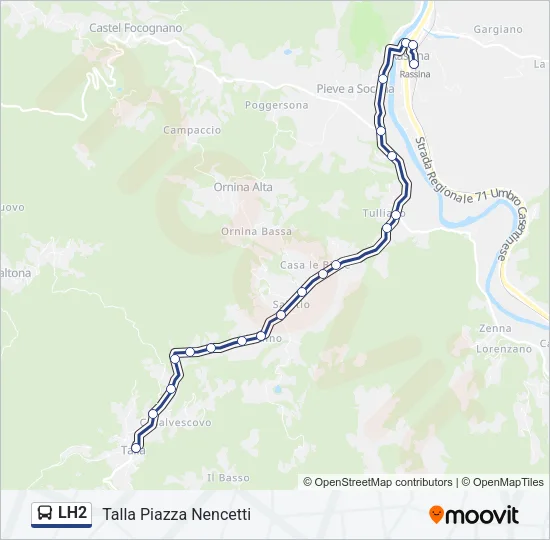 LH2 Bus Line Map