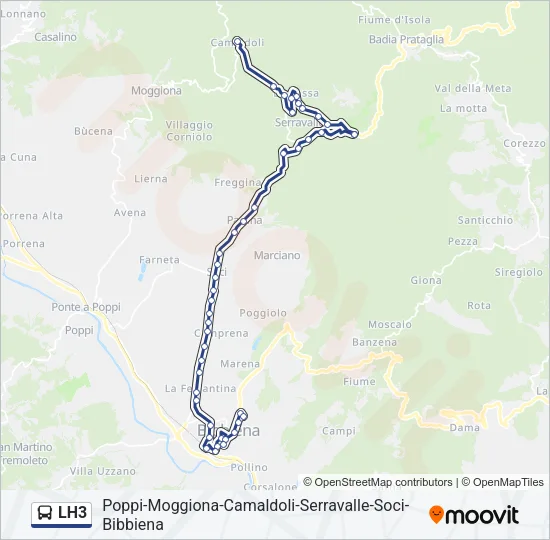 LH3 Bus Line Map