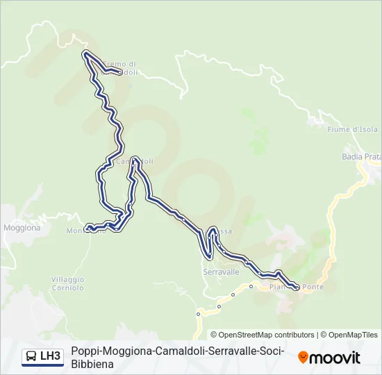 LH3 Bus Line Map