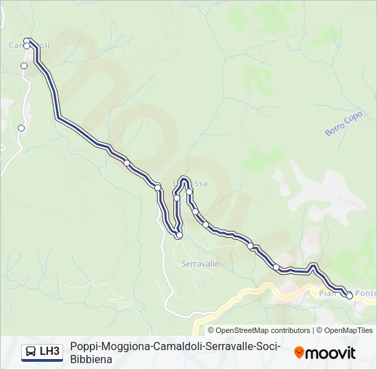 LH3 Bus Line Map