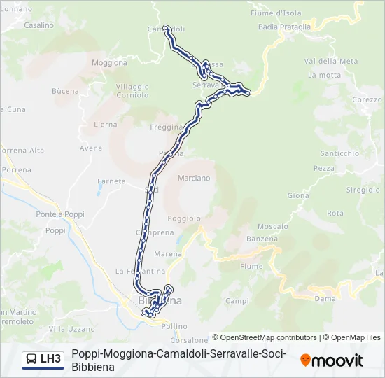 LH3 Bus Line Map