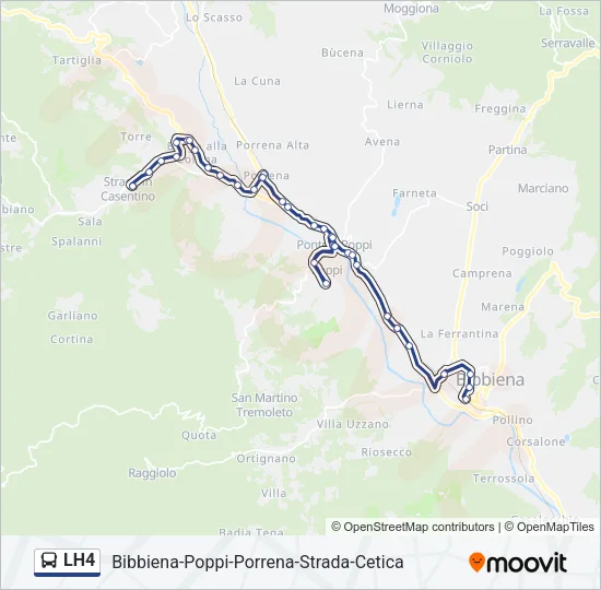 LH4 Bus Line Map