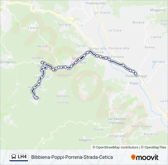 LH4 Bus Line Map