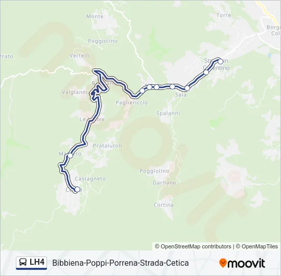 LH4 Bus Line Map