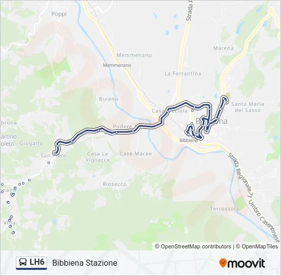 LH6 Bus Line Map