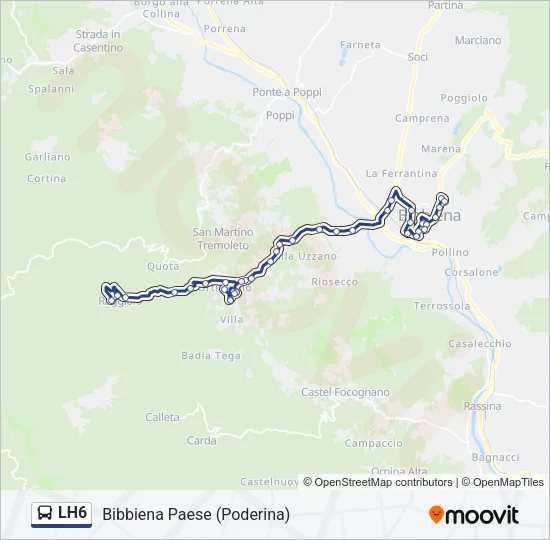 LH6 Bus Line Map