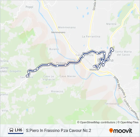 LH6 Bus Line Map