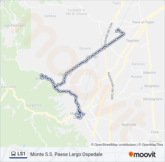 LS1 Bus Line Map