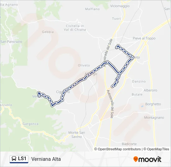 LS1 Bus Line Map