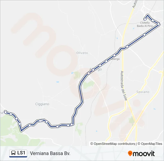 LS1 Bus Line Map