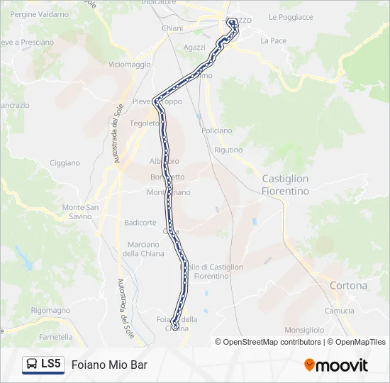 LS5 Bus Line Map