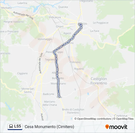 LS5 Bus Line Map