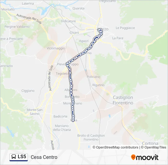 LS5 Bus Line Map